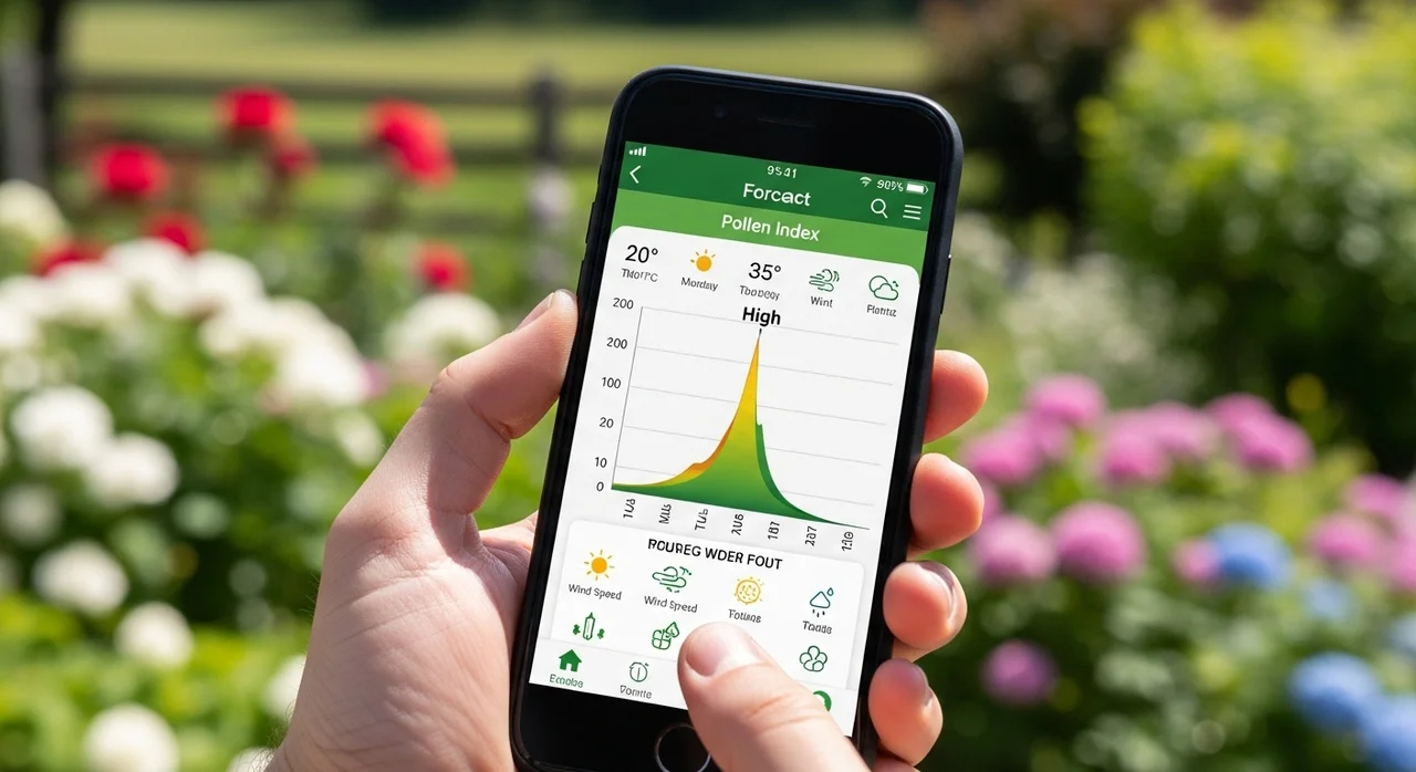 실시간 꽃가루지수 조회 및 확인 방법
