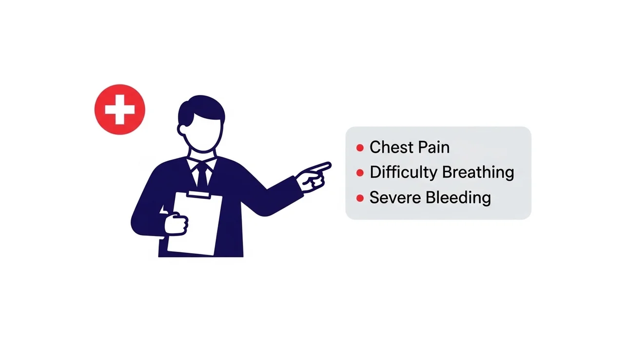 5. 즉시 병원에 가야 하는 응급 신호 체크리스트