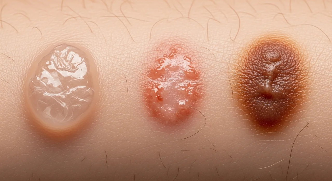 수포 모양에 따른 관리법과 주의사항