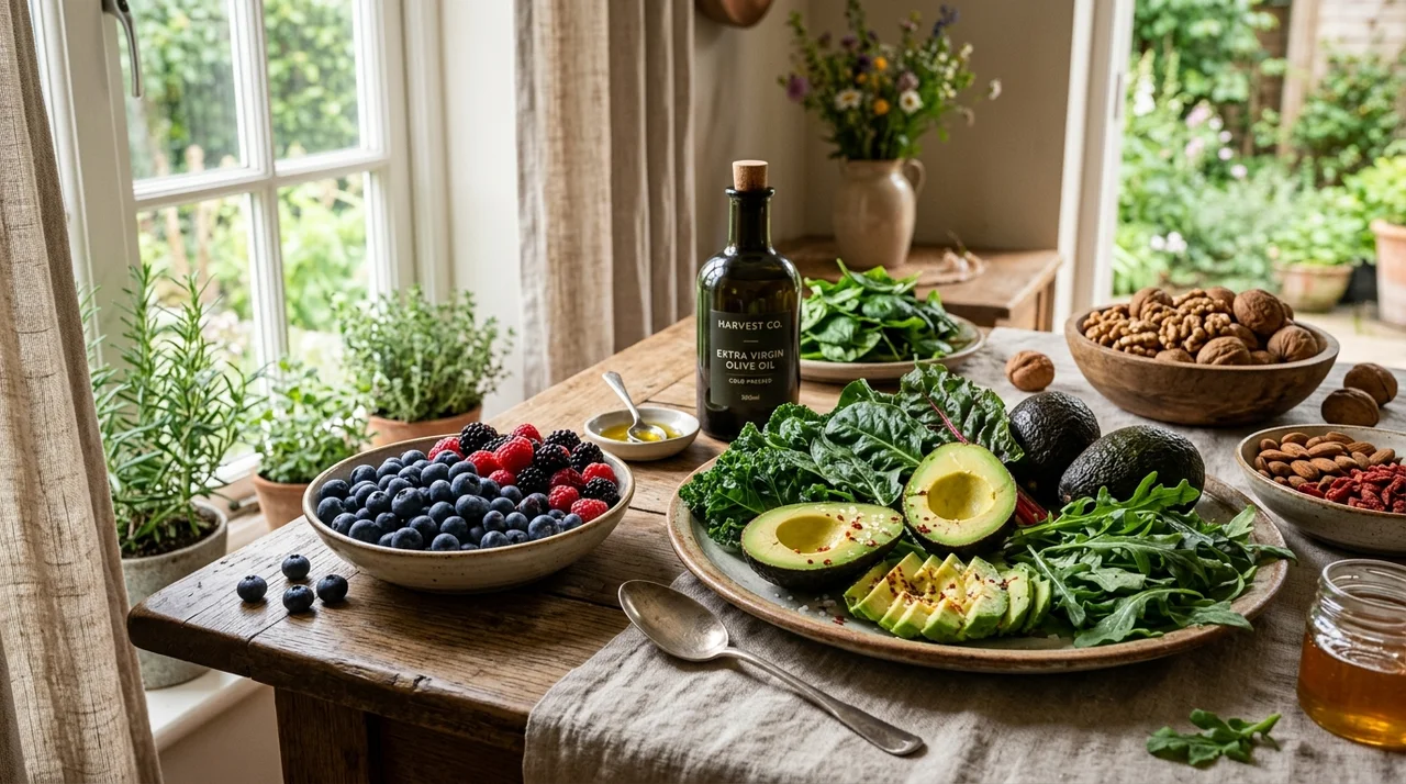 노화 방지 음식 추천 및 효능: 젊음을 유지하는 항산화 식품 가이드
