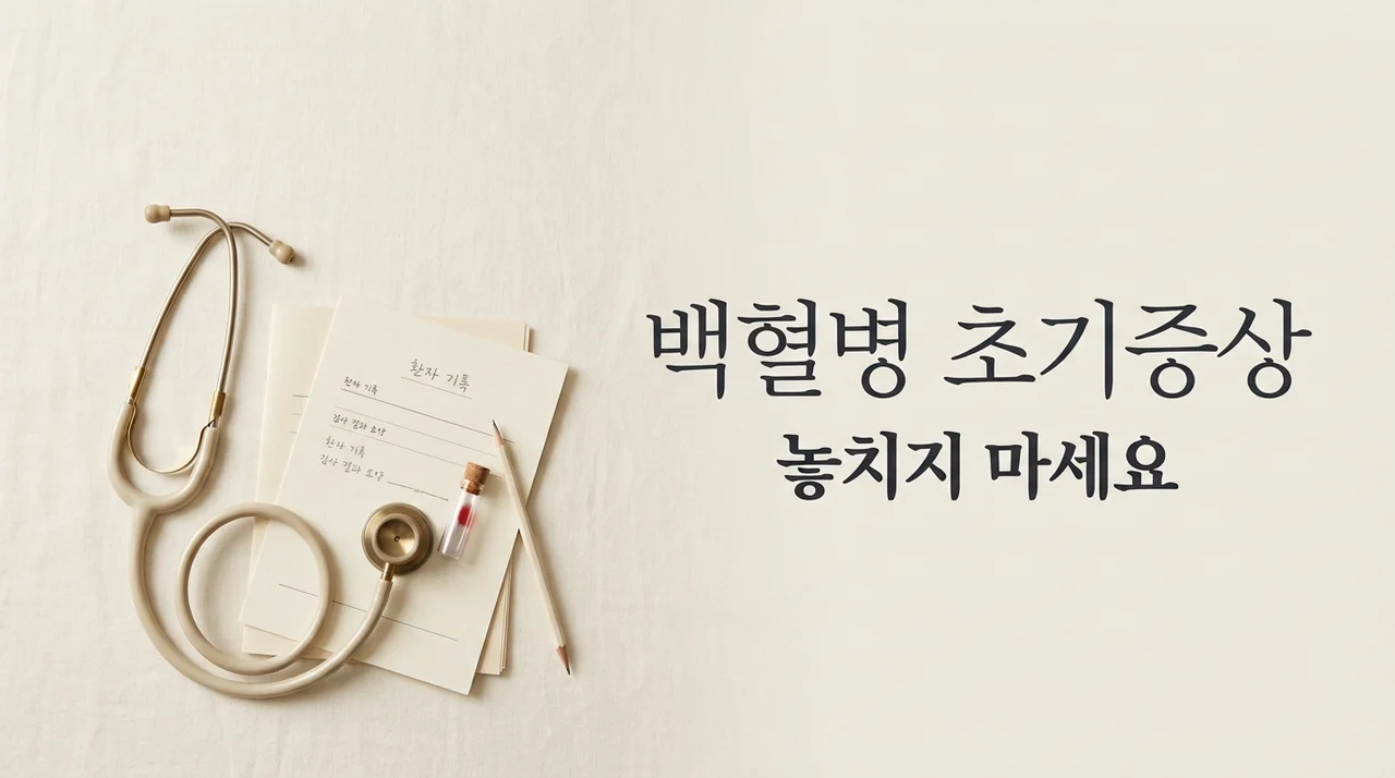백혈병 초기증상, 피로와 멍이 계속된다면 의심해 보세요
