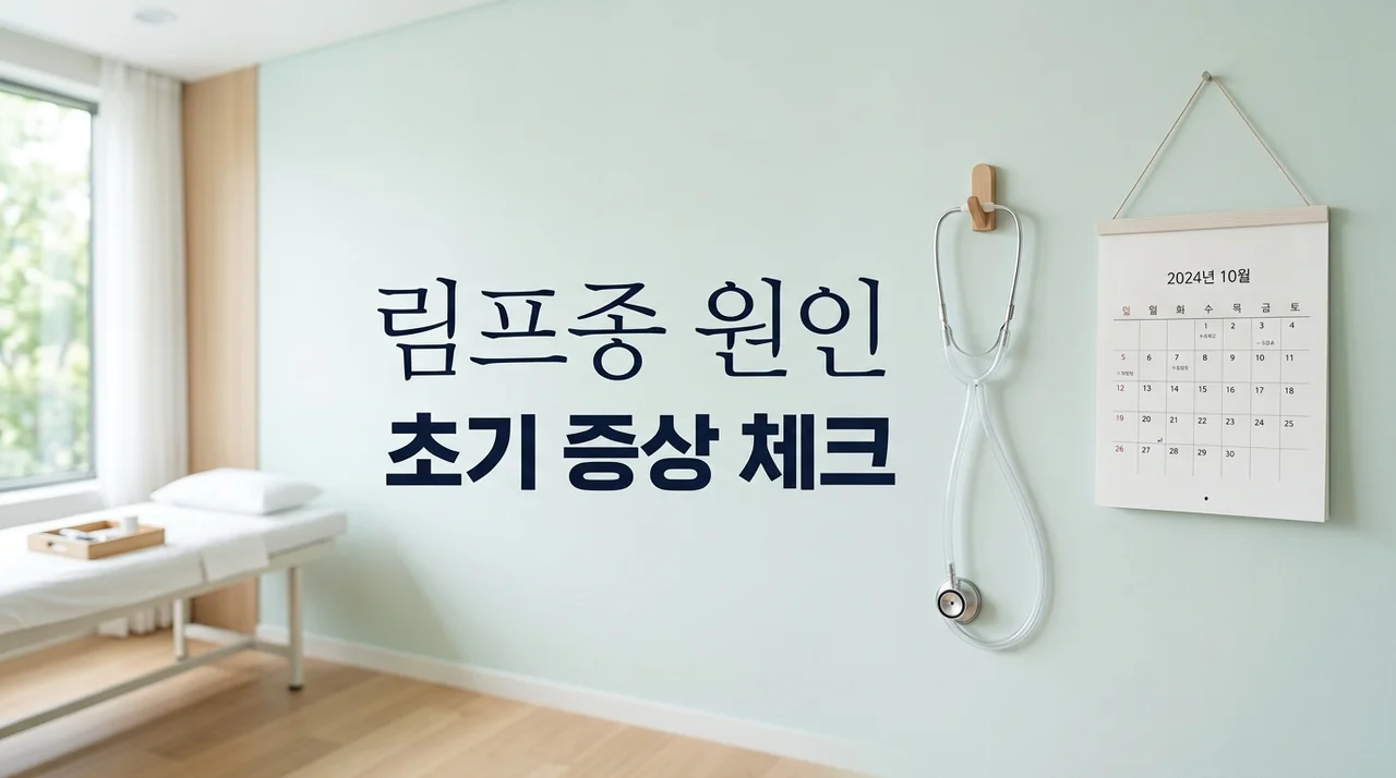 림프종 원인과 주요 증상, 혈액암 초기 신호 놓치지 마세요
