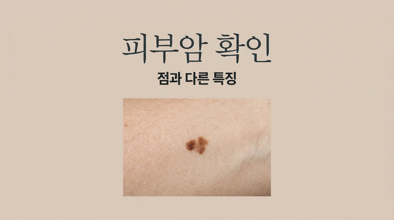 피부암 초기증상, 단순한 점과 구별하는 5가지 핵심 특징