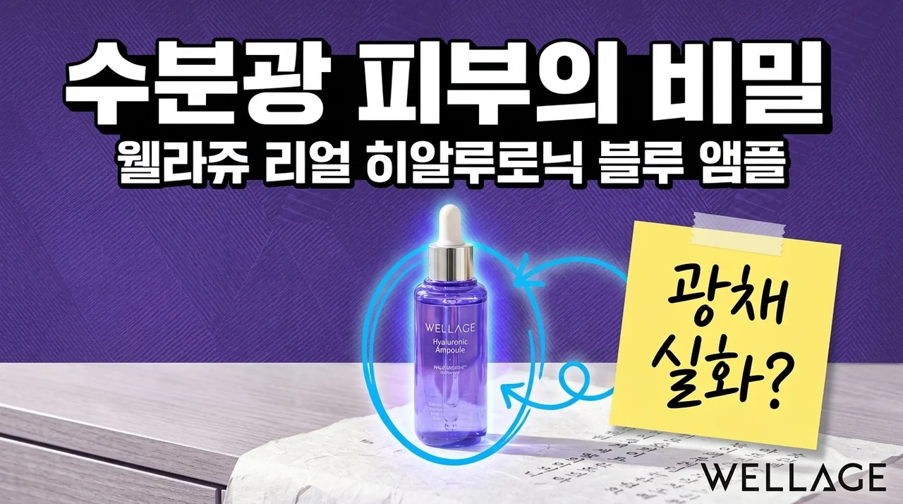웰라쥬 리얼 히알루로닉 블루 앰플, 수분광 피부의 비밀